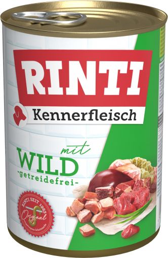 Rinti Dose Kennerfleisch Wild 400 g (Menge: 24 je Bestelleinheit)