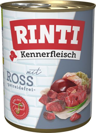 Rinti Dose Kennerfleisch Ross 800 g (Menge: 12 je Bestelleinheit)