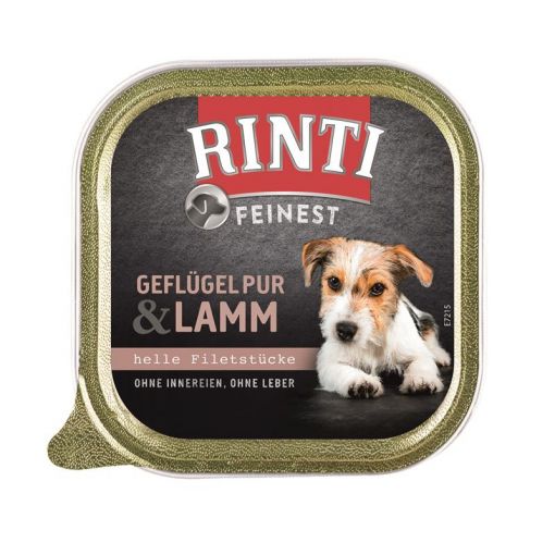 Rinti Schale Feinest Geflügel pur & Lamm 150 g (Menge: 11 je Bestelleinheit)