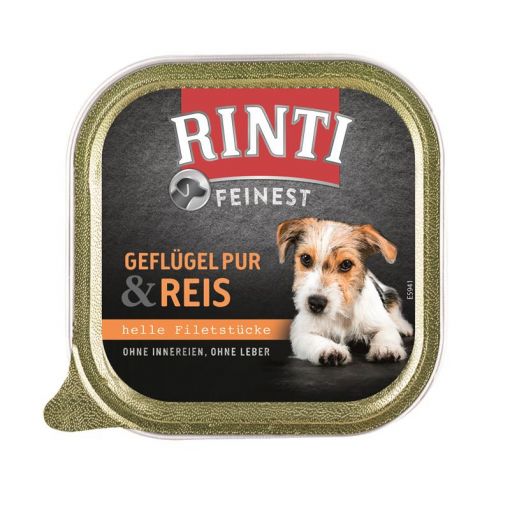 Rinti Schale Feinest Geflügel Pur & Reis 150 g (Menge: 11 je Bestelleinheit)