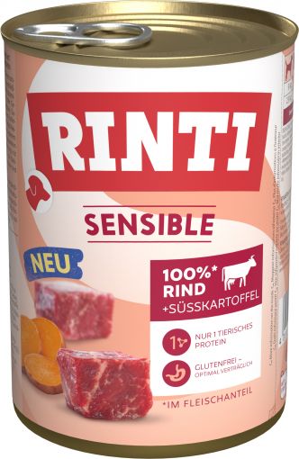 Rinti Dose Sensible Rind & Süßkartoffel 400g (Menge: 6 je Bestelleinheit)