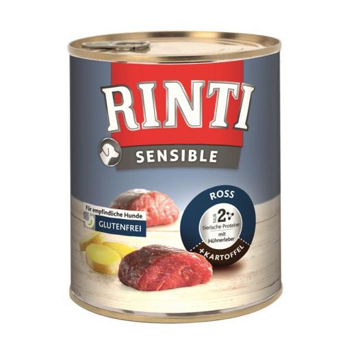 Rinti Dose Sensible Ross, Hühnerleber & Kartoffel 800 g (Menge: 6 je Bestelleinheit)