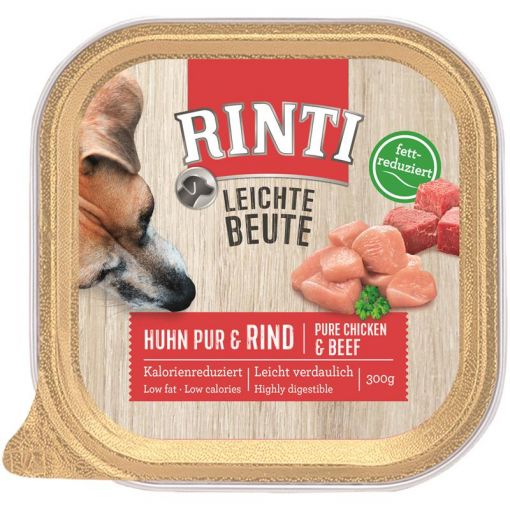 Rinti Schale Leichte Beute Huhn Pur & Rind 300 g (Menge: 9 je Bestelleinheit)