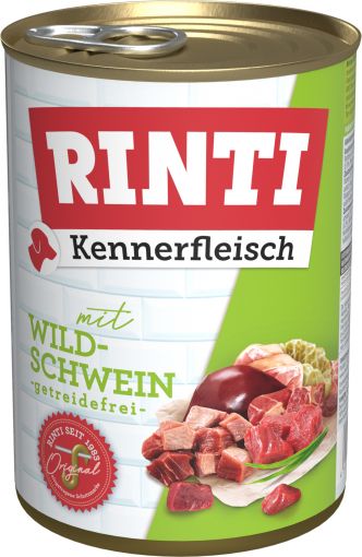 Rinti Dose Kennerfleisch Wildschwein 400 g (Menge: 12 je Bestelleinheit)