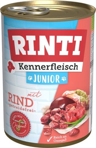 Rinti Dose Kennerfleisch Junior Rind 400 g (Menge: 12 je Bestelleinheit)