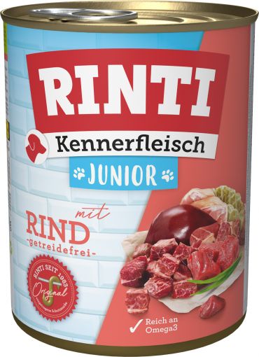 Rinti Dose Kennerfleisch Junior Rind 800 g (Menge: 12 je Bestelleinheit)