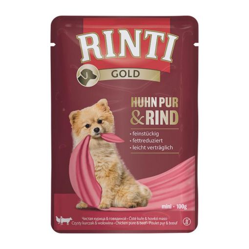 Rinti Gold Frischbeutel Huhn Pur & Rind 100 g (Menge: 10 je Bestelleinheit)