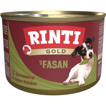 Rinti Dose Gold mit Fasan 185 g (Menge: 12 je Bestelleinheit)