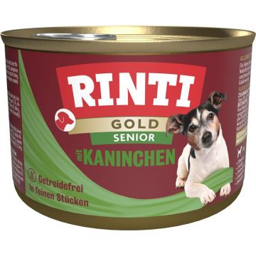Rinti Dose Gold Senior mit Kaninchen 185 g (Menge: 12 je Bestelleinheit)