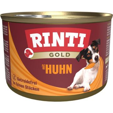 Rinti Dose Gold mit Huhn 185 g (Menge: 12 je Bestelleinheit) Rinti Dose Gold mit Huhn 185 g (Menge: 12 je Bestelleinheit)