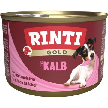 Rinti Dose Gold mit Kalb 185 g (Menge: 12 je Bestelleinheit) Rinti Dose Gold mit Kalb 185 g (Menge: 12 je Bestelleinheit)