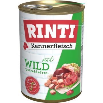 Rinti Dose Kennerfleisch Wild 400 g (Menge: 24 je Bestelleinheit)