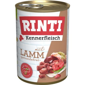 Rinti Dose Kennerfleisch Lamm 400 g (Menge: 24 je Bestelleinheit)