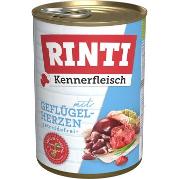 Rinti Dose Kennerfleisch Geflügelherzen 400 g (Menge: 24 je Bestelleinheit) Rinti Dose Kennerfleisch Geflügelherzen 400 g (Menge: 24 je Bestelleinheit)