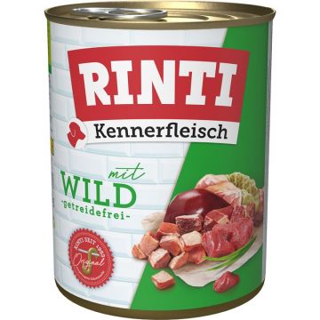 Rinti Dose Kennerfleisch Wild 800 g (Menge: 12 je Bestelleinheit) Rinti Dose Kennerfleisch Wild 800 g (Menge: 12 je Bestelleinheit)