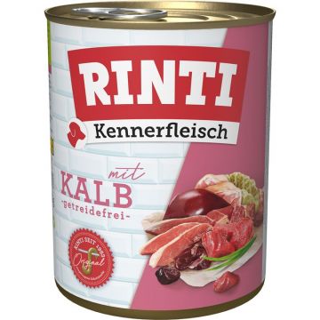 Rinti Dose Kennerfleisch Kalb 800 g (Menge: 12 je Bestelleinheit)