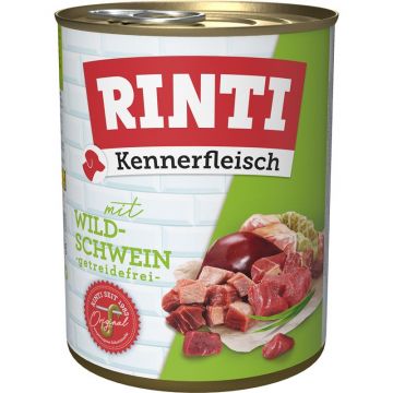 Rinti Dose Kennerfleisch Wildschwein 800 g (Menge: 12 je Bestelleinheit)
