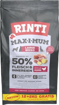 Rinti Max-i-Mum Large Breed 12kg + 2kg gratis