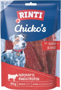 Rinti Chickos Rindstreifen 60 g (Menge: 12 je Bestelleinheit)