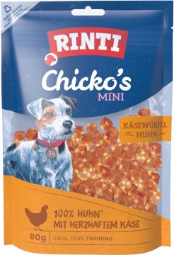 Rinti Chicko Mini Käsewürfel Huhn 80 g (Menge: 12 je Bestelleinheit)
