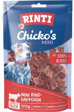 Rinti Chicko Mini Kleine Stückchen aus Rind 170 g (Menge: 9 je Bestelleinheit)