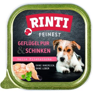 Rinti Schale Feinest Geflügel pur & Schinken 150 g (Menge: 11 je Bestelleinheit) Rinti Schale Feinest Geflügel pur & Schinken 150 g (Menge: 11 je Bestelleinheit)