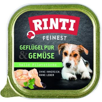 Rinti Schale Feinest Geflügel pur & Gemüse 150 g (Menge: 11 je Bestelleinheit) Rinti Schale Feinest Geflügel pur & Gemüse 150 g (Menge: 11 je Bestelleinheit)