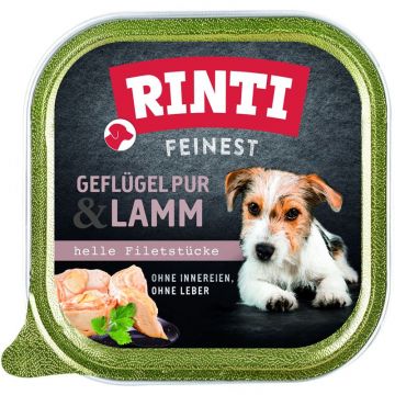 Rinti Schale Feinest Geflügel pur & Lamm 150 g (Menge: 11 je Bestelleinheit)