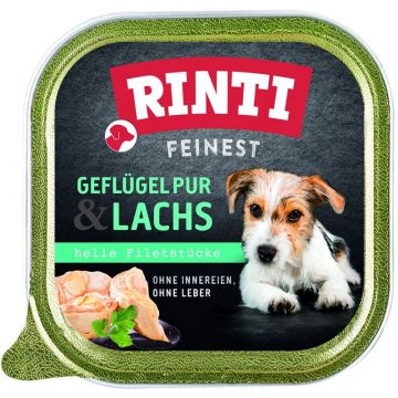 Rinti Schale Feinest Geflügel pur & Lachs 150 g (Menge: 11 je Bestelleinheit) Rinti Schale Feinest Geflügel pur & Lachs 150 g (Menge: 11 je Bestelleinheit)