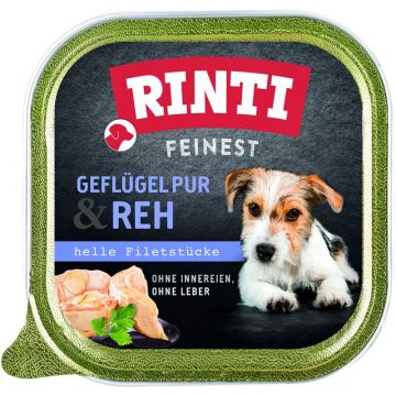 Rinti Schale Feinest Geflügel Pur & Reh 150 g (Menge: 11 je Bestelleinheit)