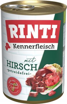 Rinti Dose Kennerfleisch Hirsch 400 g (Menge: 24 je Bestelleinheit)