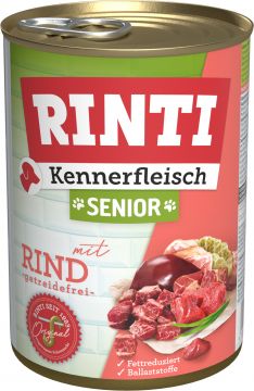 Rinti Dose Kennerfleisch Senior Rind 400 g (Menge: 12 je Bestelleinheit) Rinti Dose Kennerfleisch Senior Rind 400 g (Menge: 12 je Bestelleinheit)