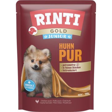 Rinti Gold Pouchbeutel Junior Huhn Pur 100g (Menge: 10 je Bestelleinheit)