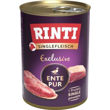 Rinti Dose Singlefleisch Exclusive Ente pur 400 g (Menge: 12 je Bestelleinheit)