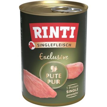 Rinti Dose Singlefleisch Exclusive Pute Pur 400 g (Menge: 12 je Bestelleinheit)