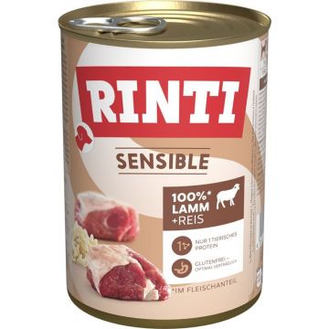Rinti Dose Sensible Lamm & Reis 400 g (Menge: 12 je Bestelleinheit) Rinti Dose Sensible Lamm & Reis 400 g (Menge: 12 je Bestelleinheit)