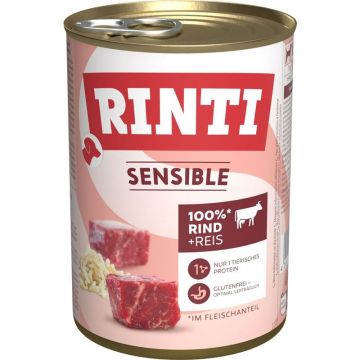 Rinti Dose Sensible Rind & Reis 400 g (Menge: 12 je Bestelleinheit)