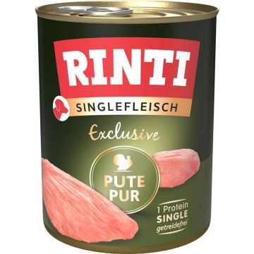 Rinti Dose Singlefleisch Exclusive Pute Pur 800 g (Menge: 6 je Bestelleinheit)