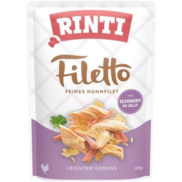 Rinti Filetto Huhnfilet mit Schinken in Jelly 100 g (Menge: 24 je Bestelleinheit) Rinti Filetto Huhnfilet mit Schinken in Jelly 100 g (Menge: 24 je Bestelleinheit)