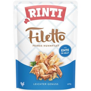 Rinti Filetto Huhnfilet mit Ente in Jelly 100 g (Menge: 24 je Bestelleinheit) Rinti Filetto Huhnfilet mit Ente in Jelly 100 g (Menge: 24 je Bestelleinheit)